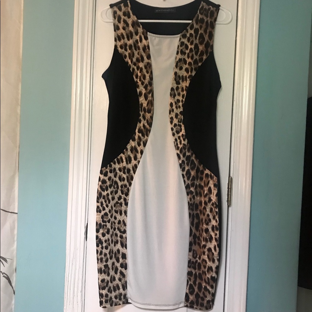 Sexy Animal Print Bodycon Dress